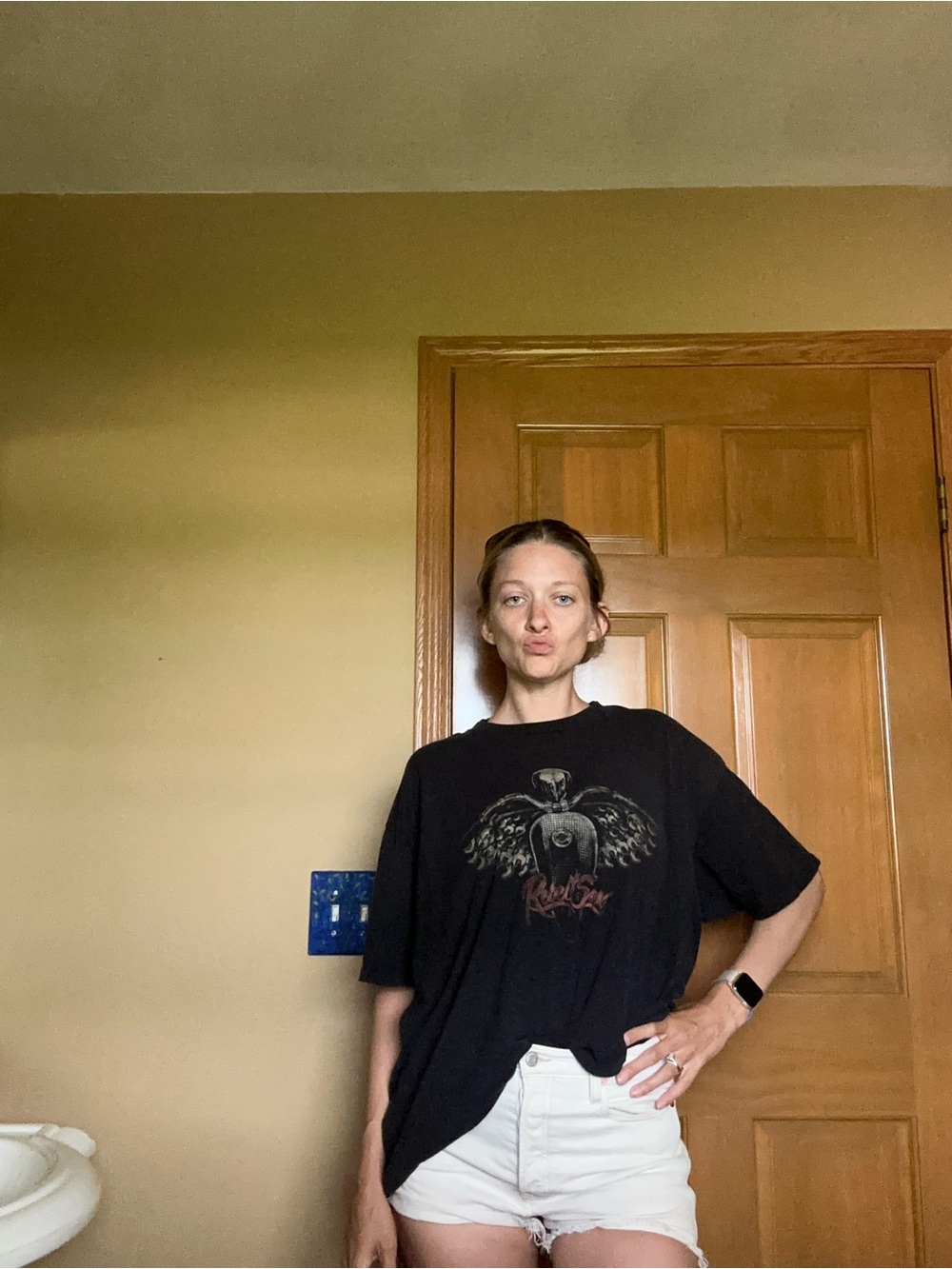 Harley Davidson Rebel Soul Kid Rock Graphic Tee XL Biker Oversized